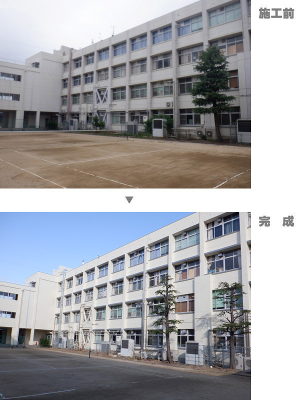 外大阪府立門真なみはや高等学校特別教室棟他3棟大規模改修その他工事1